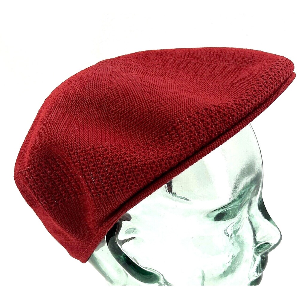Vintage Vecci‎ Golf Hat Ivy Cap Red Unisex Beret USA-Made Breathable